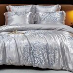 160x200 Komplet pościeli satynowej z prześcieradłem