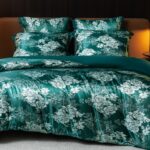 160x200 Komplet pościeli satynowej z prześcieradłem