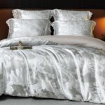 160x200 Komplet pościeli satynowej z prześcieradłem