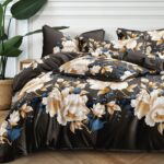 200×220 Komplet pościeli w kwiaty