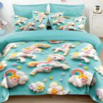 160×200 Komplet pościeli w koniki