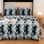 200x220 Komplet pościeli polarowej wzór geometryczny