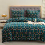 200x220 Komplet pościeli polarowej wzór geometryczny