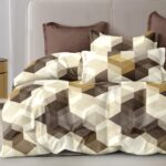 140×200 Komplet pościeli wzór geometryczny