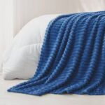 Koc pluszowy mikrofibra 160x200 Harmonia  turkus