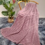 200x220 Koc pluszowy mikrofibra - Harmonia fiolet