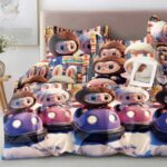 160×200 Komplet pościeli z prześcieradłem Labubu