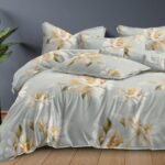 200×220 Komplet pościeli w kwiaty