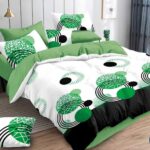 160×200 Komplet pościeli dwustronnej z prześcieradłem wzór geometryczny