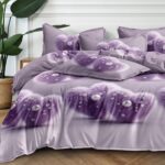 160×200 Komplet pościeli z prześcieradłem w serca