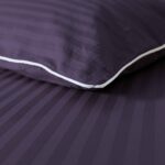 Elegancka pościel bawełniana w pasy 200x220 z ozdobną lamówką - obrazek 2