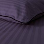 Elegancka pościel bawełniana w pasy 140x200 z ozdobną lamówką - obrazek 2